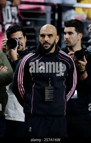Las Vegas, Usa. Januar 2025. Allegiant Stadium LAS VEGAS, NV - 18. JANUAR: Miami FC tritt am 18. Januar 2025 im Allegiant Stadium in Las Vegas, Nevada, USA gegen den Club América an. (Foto: Alejandro Salazar/PXImages) (Alejandro Salazar/SPP) Foto: SPP Sport Press Photo. /Alamy Live News Stockfoto