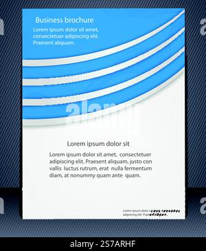 Geschäftsbroschüre mit Elementen von Linien. EPS 10 Stock Vektor