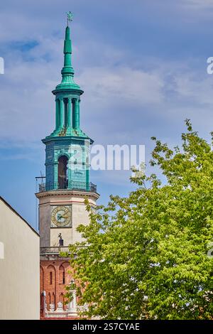 Posen Rathaus und Glockenturm im historischen Rathaus, am Alten Marktplatz Posen, Posen, Polen, Europa Stockfoto