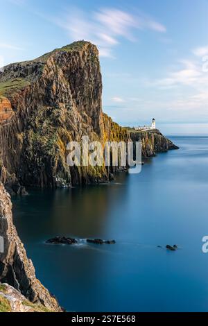Neist Point Lighthouse auf der Isle of Skye, Schottland Stockfoto