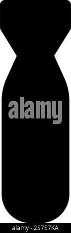 Bombe Air Symbol schwarz Farbe Vektor Illustration Bild flach Stil einfach. Bombe Air Symbol schwarz Farbe Vektor Illustration Bild flach Stil Stock Vektor