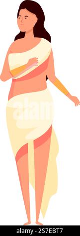 Aphrodite Icon Cartoon Vektor. Griechischer Gott. Ares alt. Aphrodite Icon Cartoon Vektor. Griechischer Gott Stock Vektor