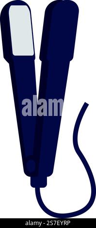 Hitze Haarglätter Symbol Cartoon Vektor. Eiserne Schönheit. Friseursalon. Hitze Haarglätter Symbol Cartoon Vektor. Eiserne Schönheit Stock Vektor