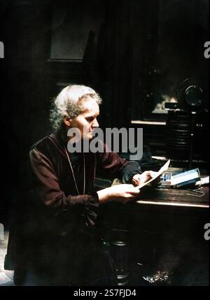 Marie Curie (1867-1934), französische Physikerin um 1925 Stockfoto