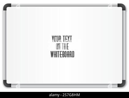 Leeres whiteboard Stock Vektor