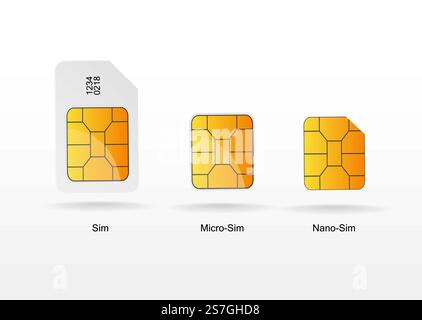 SIM-Kartenvektor auf weißem Hintergrund. SIM-Kartenvektor auf weißem Hintergrund Vektor Illustration Konzept Bild Symbol Stock Vektor