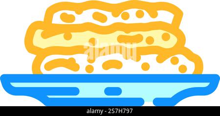 Erdnussbutter Kekse Lebensmittel Snack Farbe Icon Vektor. Erdnussbutter-Kekse, Essensschild. Isolierte Symboldarstellung. Erdnussbutter Kekse Lebensmittel Snack Farbe Symbol Vektor Illustration Stock Vektor