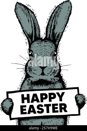 Osterhase. Osterhasen-Illustration Stock Vektor