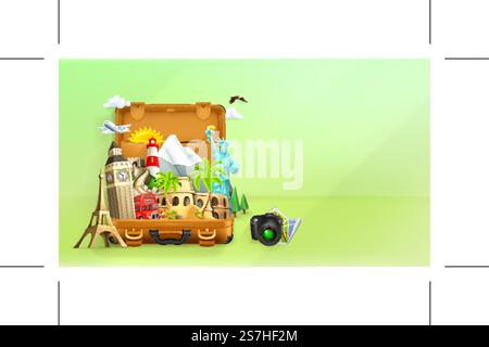 Reisen, Hintergrund, Vektor-illustration Stock Vektor