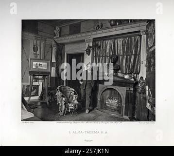 Sir Lawrence Alma-Tadema (1836–1912) niederländischer Maler. Lawrence Alma-Tadema von Joseph Parkin Mayall Stockfoto