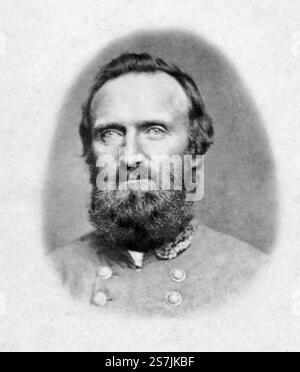 Stonewall Jackson, Thomas Jonathan „Stonewall“ Jackson (1824–1863) Konföderierter General und Militäroffizier, der während des Amerikanischen Bürgerkriegs diente. Stockfoto