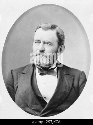 Ulysses S. Grant (1822–1885) 18. Präsident der Vereinigten Staaten von 1869 bis 1877 und General im Amerikanischen Bürgerkrieg. Präsident Ulysses S. Grant Stockfoto