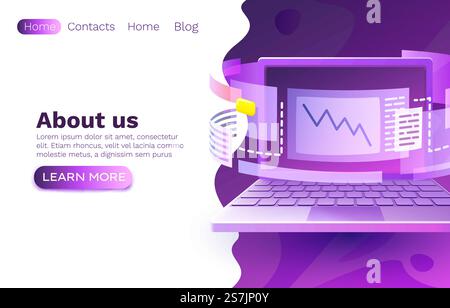 Operator Job Developer, Website Arbeitsplatzprozess, Display Infografik. Vektorabbildung. Operator Job Developer, Website Arbeitsplatzprozess, Display Infografik. Vektor Stock Vektor