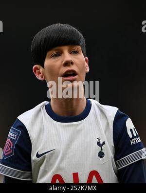 London, Großbritannien. 19. Januar 2025 Ashleigh Neville aus Tottenham Hotspur während des Barclays Women’s Super League Spiels zwischen Tottenham Hotspur F.C. Women und Leicester City W.F.C. im Gaughan Group Stadium in London am 19. Januar 2025. Dieses Bild darf nur für redaktionelle Zwecke verwendet werden. Nur redaktionelle Verwendung. Quelle: Ashley Crowden/Alamy Live News Stockfoto