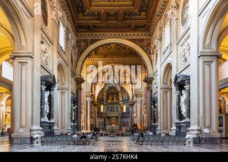 Kirchenschiff, Lateranbasilika, Rom, Italien Stockfoto