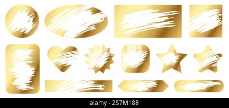 Kratzkarten. Lotteriespiel Gold Textur für Glücksgewinn und Verlierer kratzen Tickets. Glücksspiel, schneller Gewinn Jackpot Coupon-Vektor-Satz. Auszeichnung oder Preisverleihung, Illustration in verschiedenen Formen. Kratzkarten. Lotteriespiel Gold Textur für Glücksgewinn und Verlierer kratzen Tickets. Glücksspiel, schneller Gewinn Jackpot Coupon-Vektor-Satz Stock Vektor