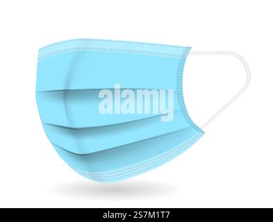 Medizinische Maske. Schutz gegen Coronavirus, COVID-19. Vektorabbildung. EPS10. Medizinische Maske. Schutz gegen Coronavirus, COVID-19. Vektorabbildung Stock Vektor