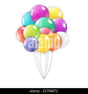 Feiertagshintergrund mit Ballons. Kann für Werbung, Werbeaktion und Geburtstagskarte oder Einladung verwendet werden. Vektorabbildung EPS10. Feiertagshintergrund mit Ballons. Kann für Werbung, Werbeaktion und Geburtstagskarte oder Einladung verwendet werden. Vektorabbildung Stock Vektor