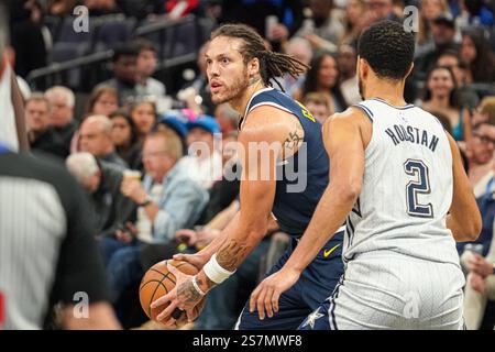 Orlando, Florida, USA, 19. Januar 2025, Denver Nuggets nach Aaron Gordon #32 im Kia Center. (Foto: Marty Jean-Louis/Alamy Live News Stockfoto
