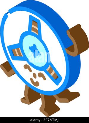 Kassettenband Charakter Retro Musik isometrischer Ikonvektor. Retro-Musik-Zeichen mit Kassettenband. Isolierte Symboldarstellung. Kassettenband Charakter Retro Musik isometrische Icon Vektor Illustration Stock Vektor