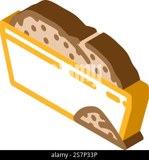 Snuff Tabak Nikotin isometrischer Ikonvektor. Snuff Tabak Nikotin Zeichen. Isolierte Symboldarstellung. Snuff Tabak Nikotin isometrische Icon Vektor Illustration Stock Vektor