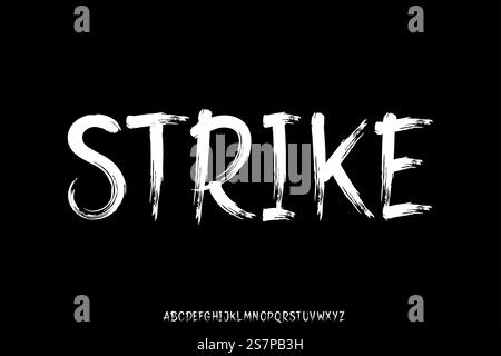Starker Strichvektor für Pinselstriche Stock Vektor