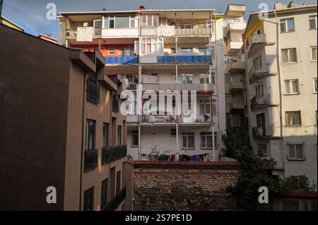 Sehenswürdigkeiten rund um Galata und Sirkeci im historischen Istanbul, Türkei Stockfoto