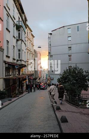 Sehenswürdigkeiten rund um Galata und Sirkeci im historischen Istanbul, Türkei Stockfoto