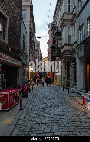Sehenswürdigkeiten rund um Galata und Sirkeci im historischen Istanbul, Türkei Stockfoto