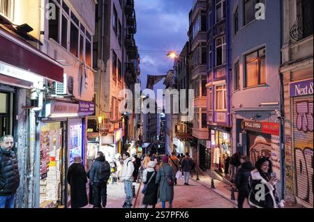 Sehenswürdigkeiten rund um Galata und Sirkeci im historischen Istanbul, Türkei Stockfoto