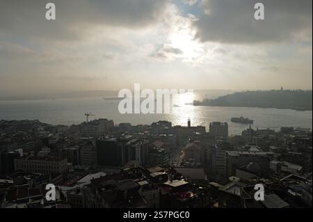 Sehenswürdigkeiten rund um Galata und Sirkeci im historischen Istanbul, Türkei Stockfoto