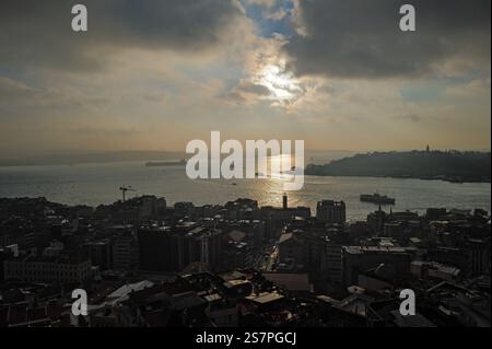 Sehenswürdigkeiten rund um Galata und Sirkeci im historischen Istanbul, Türkei Stockfoto