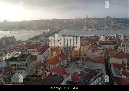 Sehenswürdigkeiten rund um Galata und Sirkeci im historischen Istanbul, Türkei Stockfoto