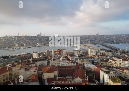 Sehenswürdigkeiten rund um Galata und Sirkeci im historischen Istanbul, Türkei Stockfoto