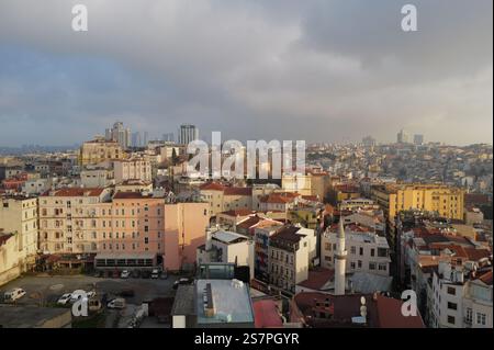 Sehenswürdigkeiten rund um Galata und Sirkeci im historischen Istanbul, Türkei Stockfoto