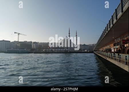Sehenswürdigkeiten rund um Galata und Sirkeci im historischen Istanbul, Türkei Stockfoto