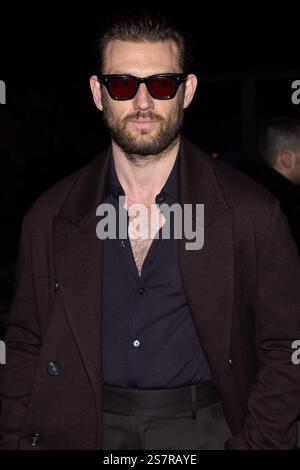 Alex Pettyfer nimmt an der Präsentation von Tod's während der Mailänder Herrenmode Herbst/Winter 2025 - 2026 Fashion Week am 19. Januar 2025 in Mailand Teil. ©Phot Stockfoto