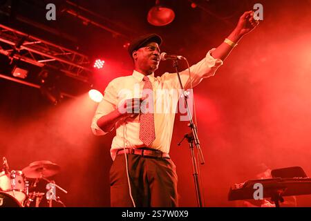 UK. Januar 2025. LONDON, ENGLAND – 19. JANUAR: Errol Linton trat während des January Blues Festivals am 19. Januar 2025 um 229 Uhr in London auf. CAP/MAR © MAR/Capital Pictures Credit: Capital Pictures/Alamy Live News Stockfoto