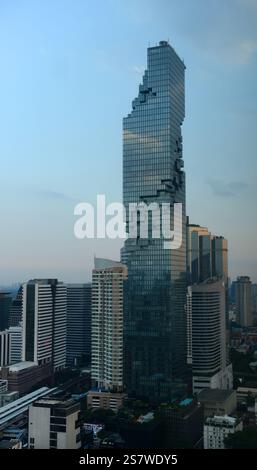 Das ultra modernen MahaNakhon Hochhaus in Bangkok, Thailand. Stockfoto