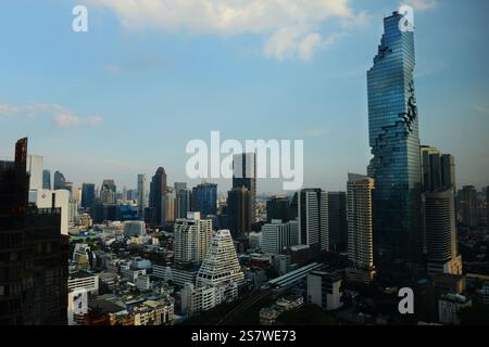 Das ultra modernen MahaNakhon Hochhaus in Bangkok, Thailand. Stockfoto