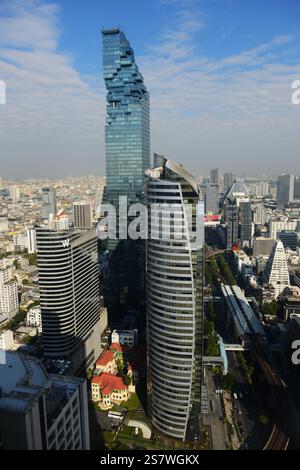 Das ultra modernen MahaNakhon Hochhaus in Bangkok, Thailand. Stockfoto