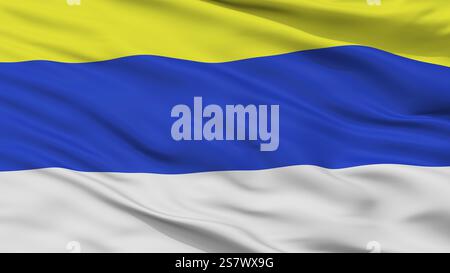 Ovalle City Flag, Land Chile, Großansicht, 3D-Rendering Stockfoto