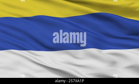 Peumo City Flag, Land Chile, Großansicht, 3D-Rendering Stockfoto
