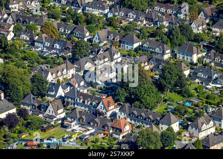 Luftansicht, Arbeiterwohnheim rund um die Fritz-Funke-Straße, Dorstfeld, Dortmund, Ruhrgebiet, Nordrhein-Westfalen, Deutschland Stockfoto