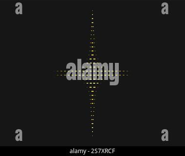 Halbton Sternformen Symbol Symbol-Symbol Vektor-Illustration Sparkles, glänzender Burst. Stock Vektor