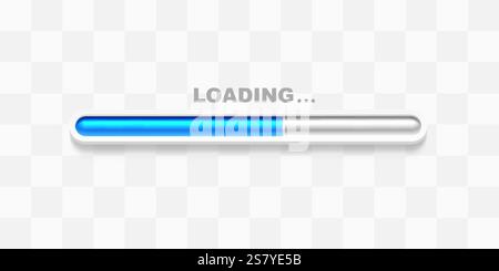 Prozentsatz der auf Ihr Gerät heruntergeladenen App wird geladen. Vektor Stock Vektor