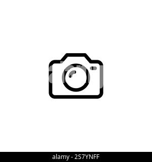 Logo-Design Der Kameralinie Stock Vektor