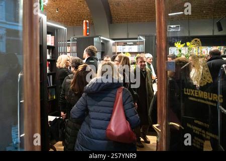 Torino, Italien. Januar 2025. Inaugurazione della nuova sede della libreria Luxemburg in Galleria Subalpina. Torino, Italia - Lunedì, 20 gennaio 2025 - Cronaca - Foto Andrea Alfano/LaPresse Eröffnung des neuen luxemburgischen Buchhandels in der Galleria Subalpina. Turin, Italien - Montag, 20. Januar 2025 - Nachrichten - Andrea Alfano/LaPresse Credit: LaPresse/Alamy Live News Stockfoto