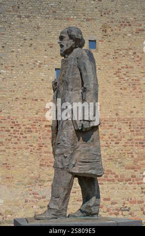 Denkmal Karl Marx, Simeonstiftplatz, Trier, Rheinland-Pfalz, Deutschland Stockfoto