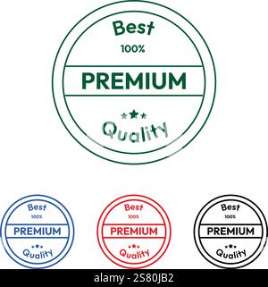 Hochwertiger Gummistempel oder Dichtungsvektor Stock Vektor